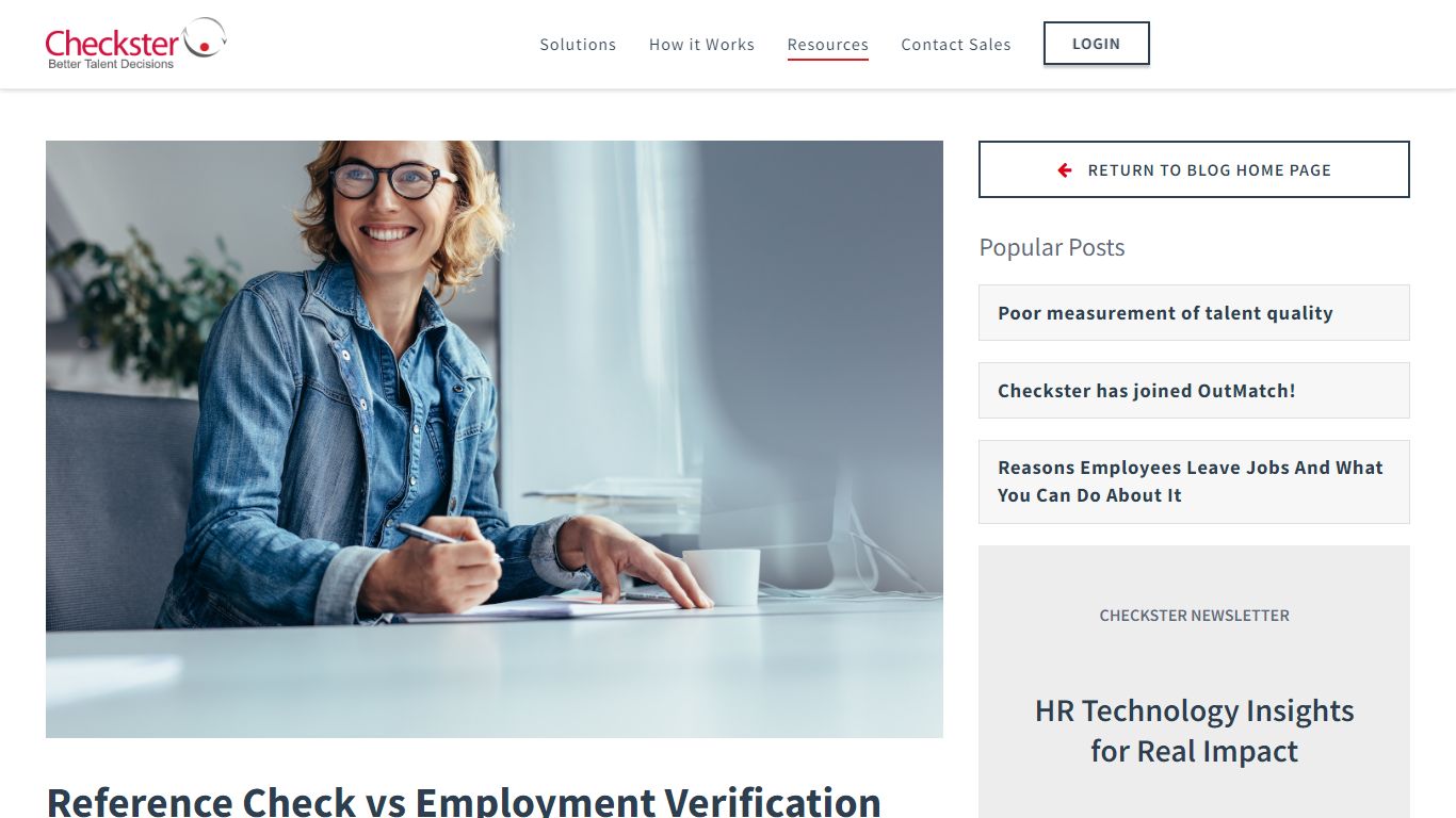 Reference Check vs Employment Verification - Checkster